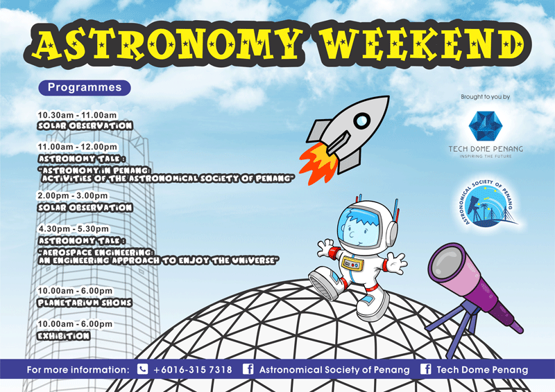 astronomy weekend 2016 tech dome penang