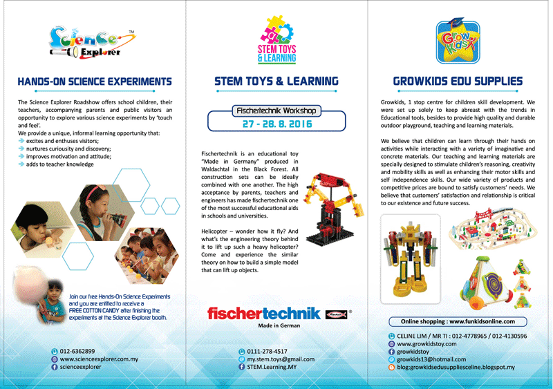 ducational toys showcase - tech dome penang