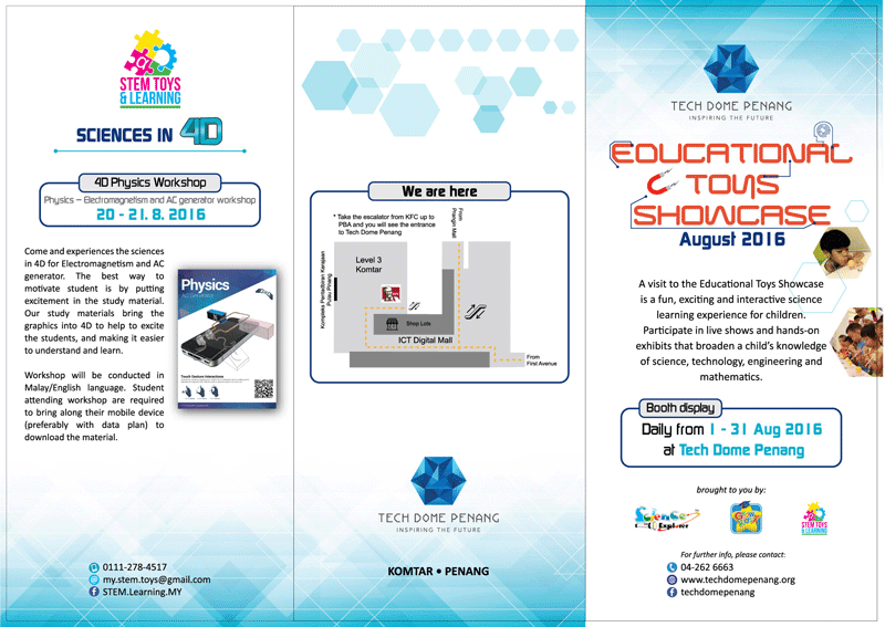 educational toys showcase - tech dome penang