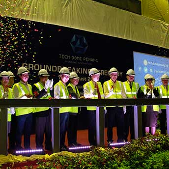 groundbreaking ceremony tech dome penang
